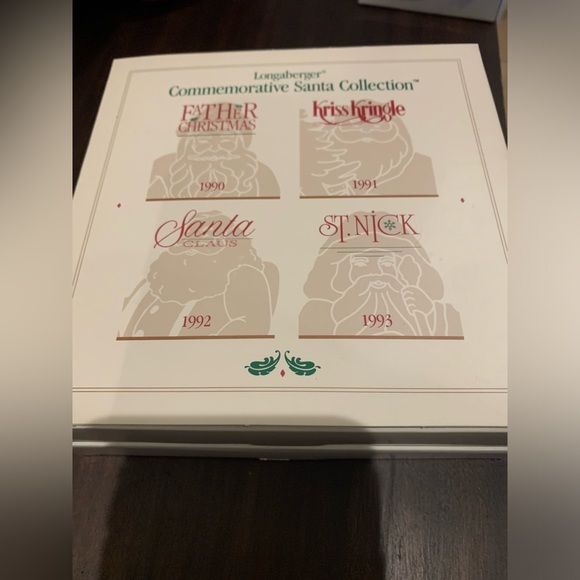 Longaberger commemorative Santa collection Ornaments. - Picture 1 of 3